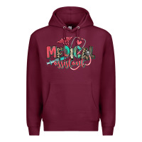 Burgundy medical assistant Premium Hoodie - RanaPortraitStore