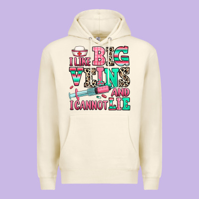 I Like Big Veins And I Cannot Lie Premium Hoodie Designed By Ranaportraitstore
