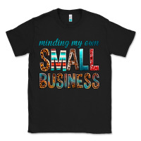 Black Minding My Own Small Business Classic Tee - BundleAndBundleShop