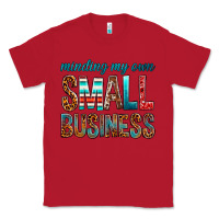 Red Minding My Own Small Business Classic Tee - BundleAndBundleShop