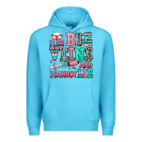 Ocean Blue i like big veins and i cannot lie Premium Hoodie - RanaPortraitStore