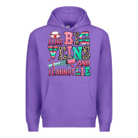 Purple i like big veins and i cannot lie Premium Hoodie - RanaPortraitStore