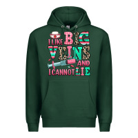 Sports Green i like big veins and i cannot lie Premium Hoodie - RanaPortraitStore