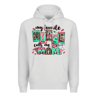 Dove Grey my favorite nurse calls me mom Premium Hoodie - RanaPortraitStore