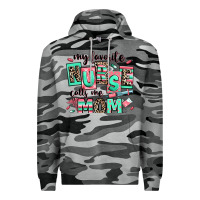 Slate Camo my favorite nurse calls me mom Premium Hoodie - RanaPortraitStore