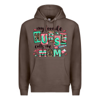 Coffee my favorite nurse calls me mom Premium Hoodie - RanaPortraitStore
