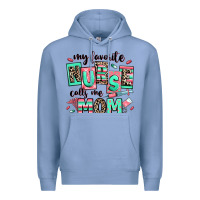 Colony Blue my favorite nurse calls me mom Premium Hoodie - RanaPortraitStore