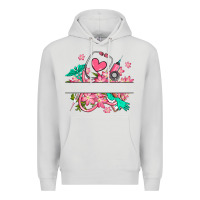Dove Grey nurse flowers custom name design Premium Hoodie - RanaPortraitStore