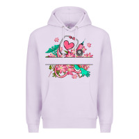 Lilac nurse flowers custom name design Premium Hoodie - RanaPortraitStore