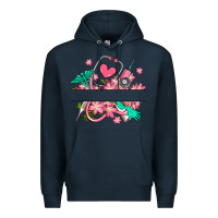 Navy nurse flowers custom name design Premium Hoodie - RanaPortraitStore