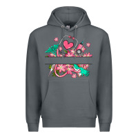 Rock nurse flowers custom name design Premium Hoodie - RanaPortraitStore