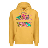 Mustard nurse flowers custom name design Premium Hoodie - RanaPortraitStore