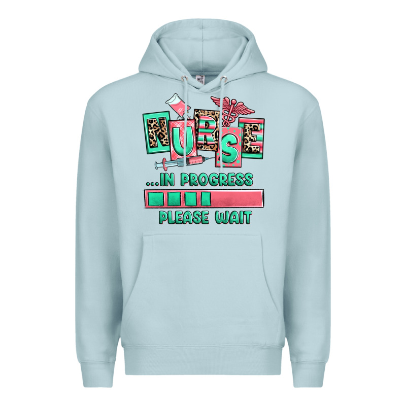 Nurse In Progress Please Wait Premium Hoodie by RanaPortraitStore | Teevron