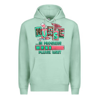 Seafoam nurse in progress please wait Premium Hoodie - RanaPortraitStore