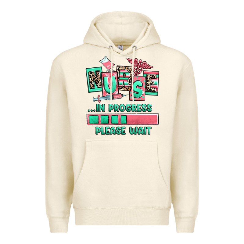 Nurse In Progress Please Wait Premium Hoodie by RanaPortraitStore | Teevron