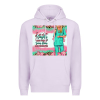 Lilac not all angels have wings blonde nurse Premium Hoodie - RanaPortraitStore