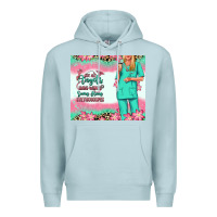 Blue Mist not all angels have wings blonde nurse Premium Hoodie - RanaPortraitStore