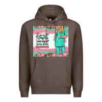 Coffee not all angels have wings blonde nurse Premium Hoodie - RanaPortraitStore