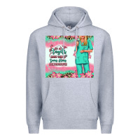 Heather Grey not all angels have wings blonde nurse Premium Hoodie - RanaPortraitStore