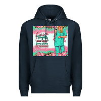 Navy not all angels have wings blonde nurse Premium Hoodie - RanaPortraitStore