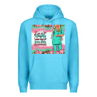 Ocean Blue not all angels have wings blonde nurse Premium Hoodie - RanaPortraitStore