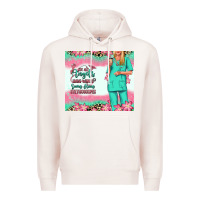 Pale Pink not all angels have wings blonde nurse Premium Hoodie - RanaPortraitStore