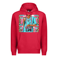 Cardinal nurse life afro woman Premium Hoodie - RanaPortraitStore