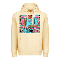 Pina Colada nurse life afro woman Premium Hoodie - RanaPortraitStore