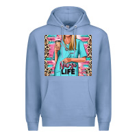 Colony Blue nurse life blonde woman Premium Hoodie - RanaPortraitStore