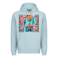 Blue Mist nurse life blonde woman Premium Hoodie - RanaPortraitStore