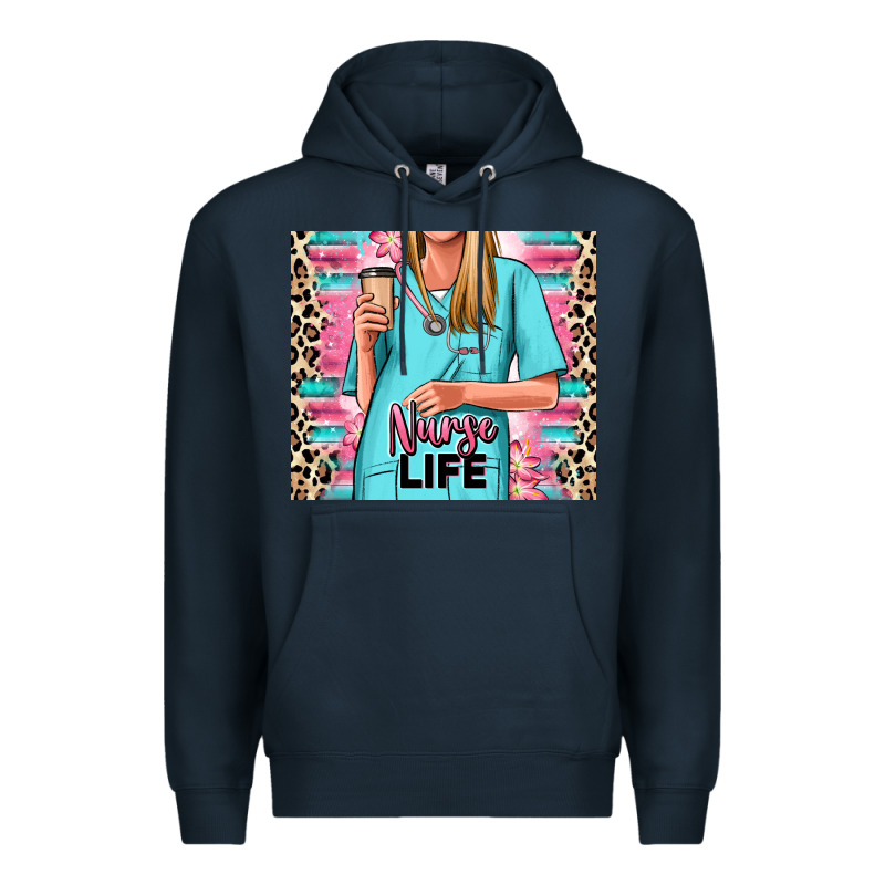 Nurse Life Blonde Woman Premium Hoodie by RanaPortraitStore | Teevron