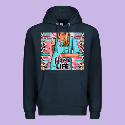 Nurse Life Blonde Woman Premium Hoodie Designed By Ranaportraitstore