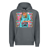 Rock nurse life blonde woman Premium Hoodie - RanaPortraitStore