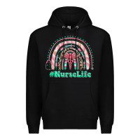 Black nurse life rainbow Premium Hoodie - RanaPortraitStore