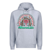 Heather Grey nurse life rainbow Premium Hoodie - RanaPortraitStore