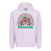 Lilac nurse life rainbow Premium Hoodie - RanaPortraitStore
