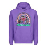 Purple nurse life rainbow Premium Hoodie - RanaPortraitStore