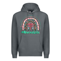 Rock nurse life rainbow Premium Hoodie - RanaPortraitStore