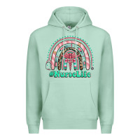 Seafoam nurse life rainbow Premium Hoodie - RanaPortraitStore