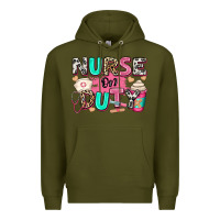 Army Green nurse on duty Premium Hoodie - RanaPortraitStore