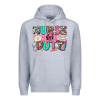 Heather Grey nurse on duty Premium Hoodie - RanaPortraitStore