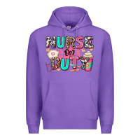 Purple nurse on duty Premium Hoodie - RanaPortraitStore