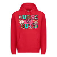 Red nurse on duty Premium Hoodie - RanaPortraitStore