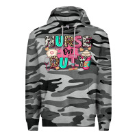 Slate Camo nurse on duty Premium Hoodie - RanaPortraitStore