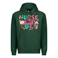 Sports Green nurse on duty Premium Hoodie - RanaPortraitStore