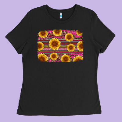 Cinco De Mayo Sunflower Background Ladies Tee Designed By Artiststas
