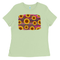 Matcha cinco de mayo sunflower background Ladies Tee - Artiststas