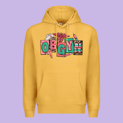 Obgyn Nurse Premium Hoodie Designed By Ranaportraitstore