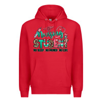 Red nursing student no sleep no money no life Premium Hoodie - RanaPortraitStore