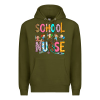 Army Green school nurse Premium Hoodie - RanaPortraitStore